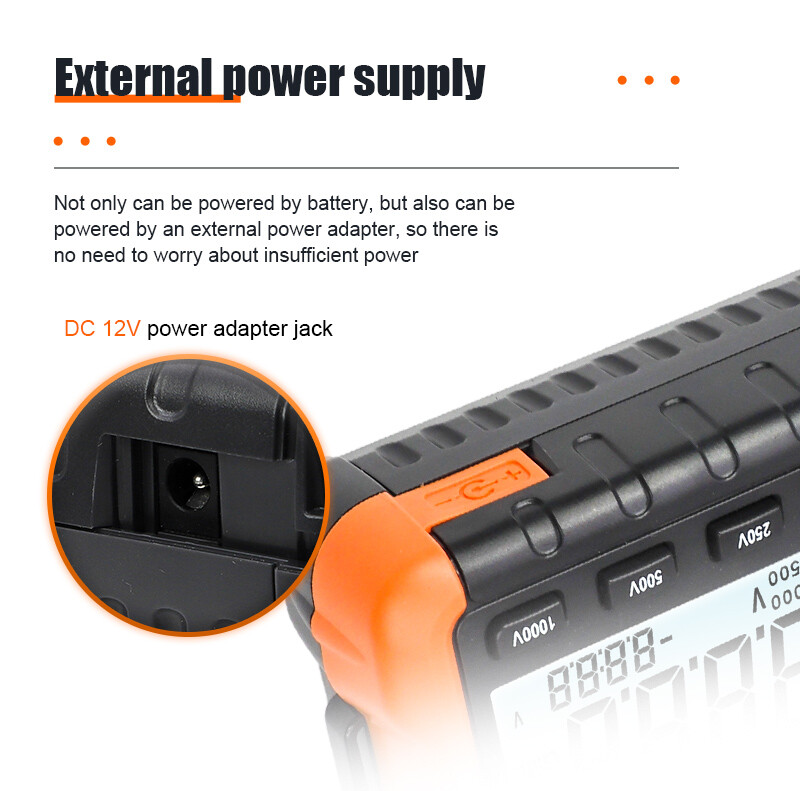 Megger Digital Earth Ground Insulation Resistance Tester Voltmeter