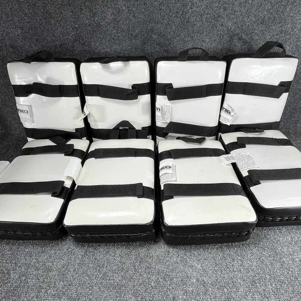 TKO Technical Knockout Hand Pads X8 Black Boxing Punching Rectangle Sparing Pad