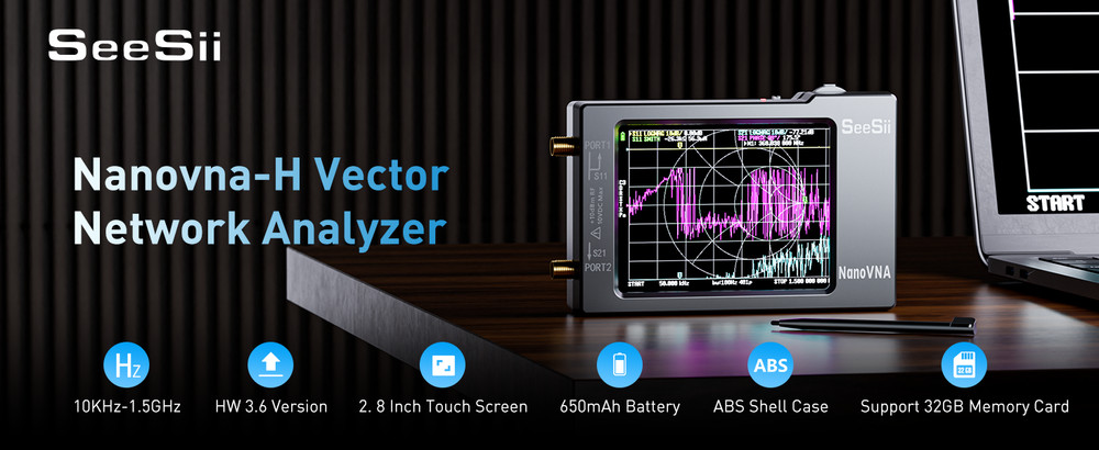 Vector Network Analyzer,Upgraded 10KHz-1.5GHz MF HF VHF UHF Spectrum Analyzer