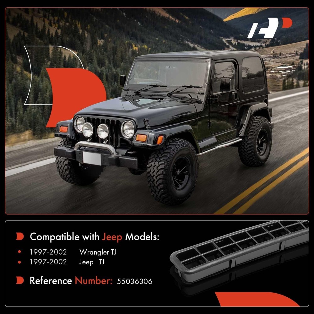 A-Premium Left & Right Side Hard Top Exhauster Vent Compatible with Jeep Wran...