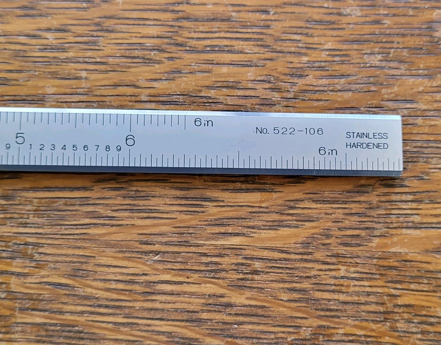 Mitutoyo 522-106 Vernier Caliper 6" Hardened Stainless w/Case Made in Japan