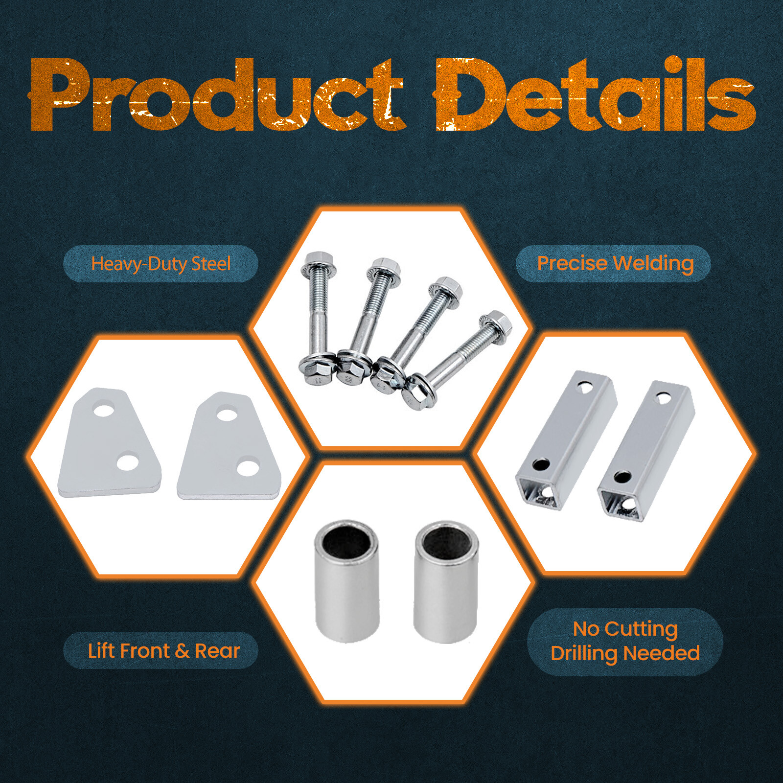 2" Full Lift Kit w/Hardware for Kawasaki Brute Force 650i 750i 2005-2023