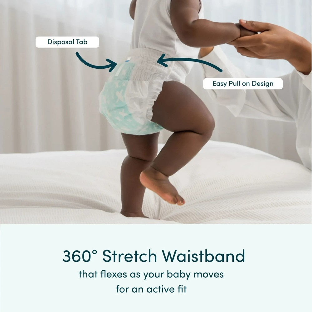 Rascals Premium 360 Absorbent Pull-On Diapers, Size 4, 60 Count