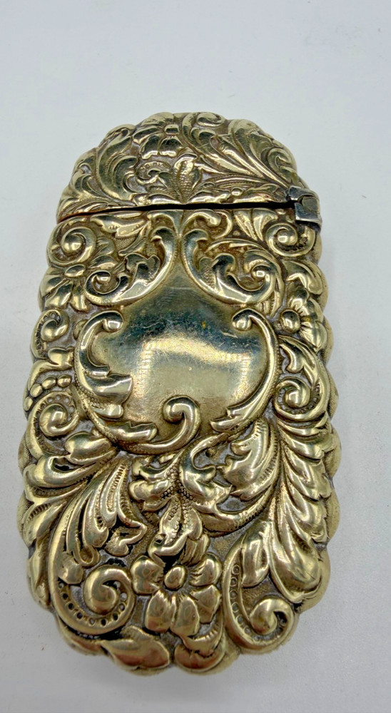 Victorian Coin Silver Vesta-Match Safe Holder