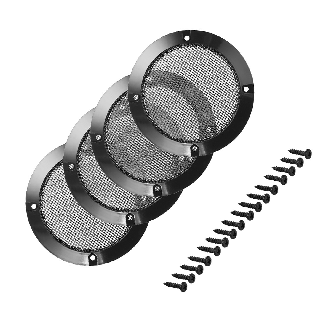 4pcs 3 inch Speaker Grill Mesh Decorative Circle Woofer Guard Protector Cover