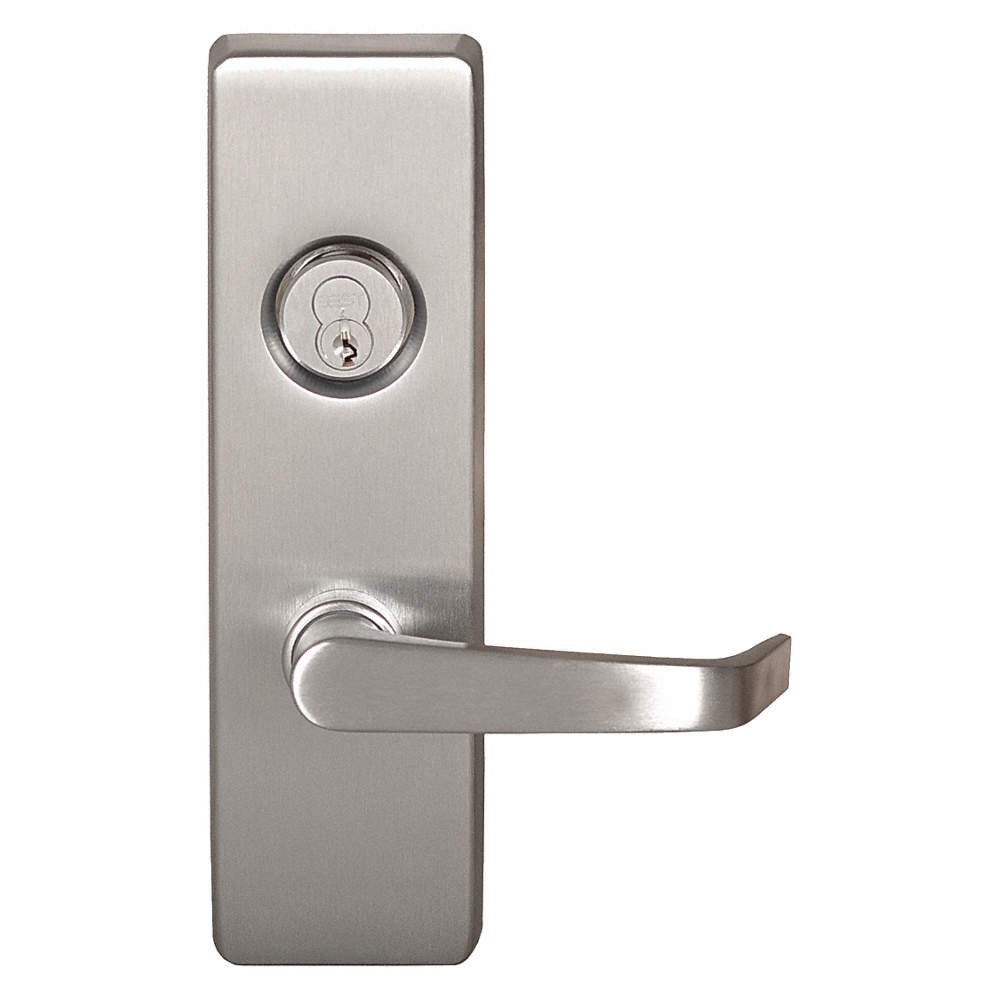 PRECISION  Exit Device Trim,Silver,Overall 2-7/8" W 402N90