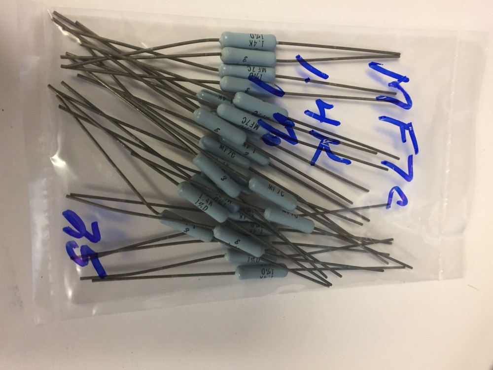 MF7C 1.4K  OHM  1% RESISTORS 25  PCS NOS
