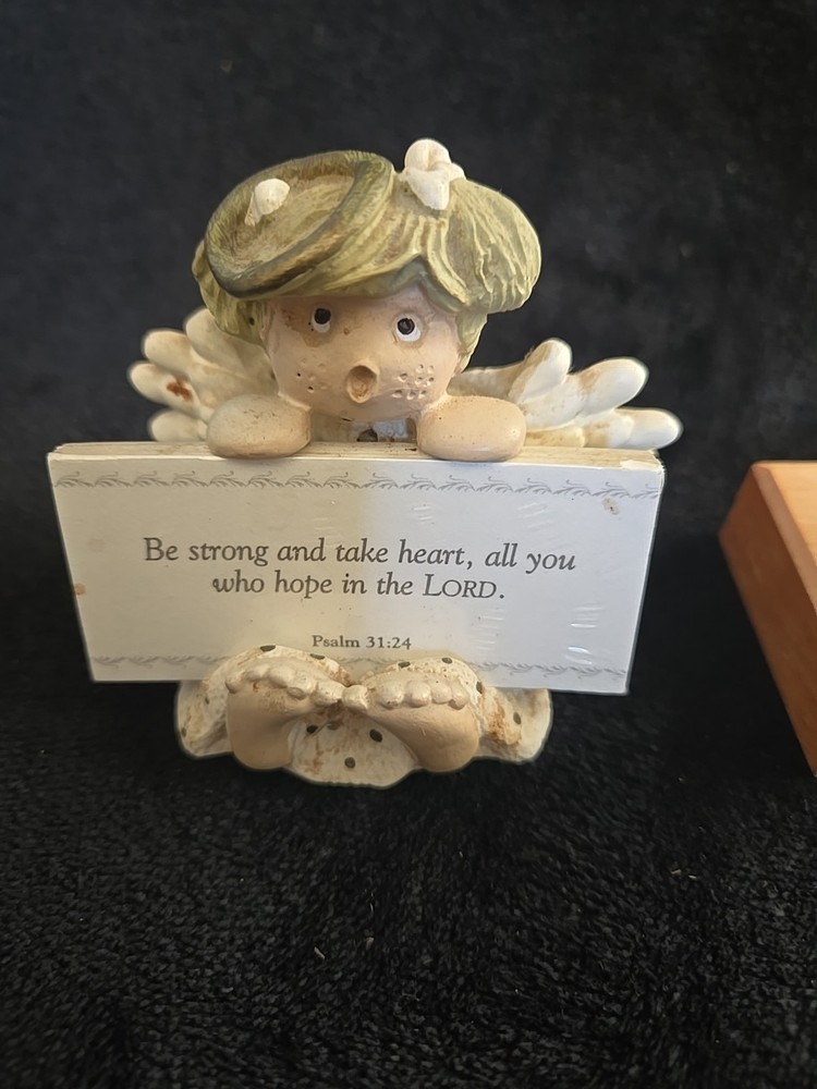 Wood Cross And Angle With Scripture Cards