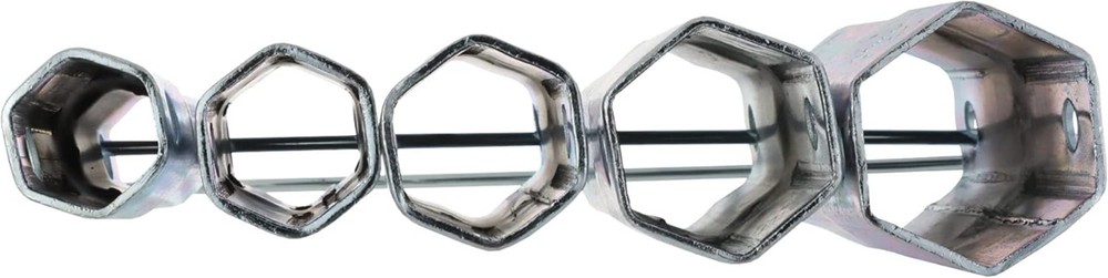 Complete Shower Valve Socket Wrench Set - Durable Chrome & Steel Construction