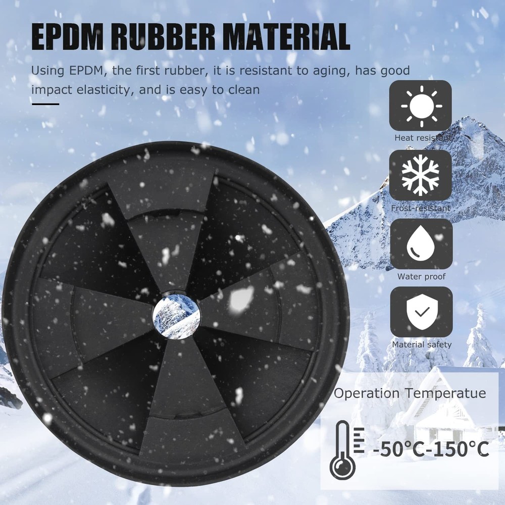 Garbage Disposal Splash Guards, 3 3/8" EPDM Rubber Drain Insert for Insinkerator
