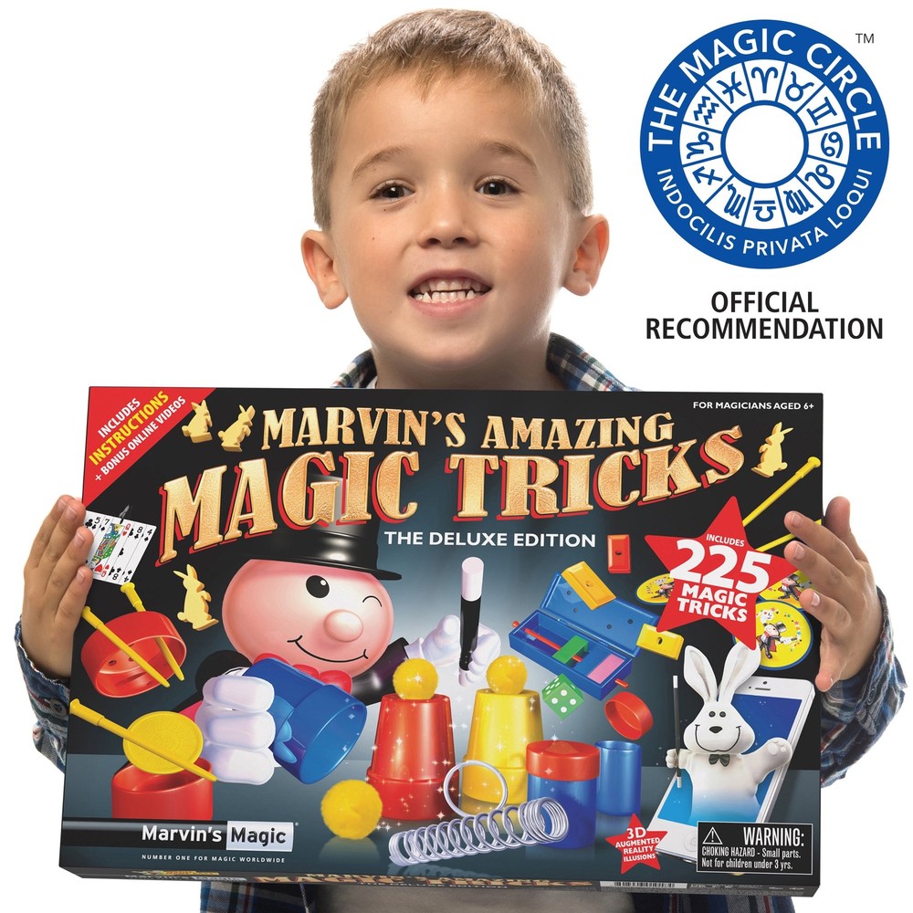 Marvin's Magic - 225 Amazing Magic Tricks for Children - Magic Kit - Magic Set