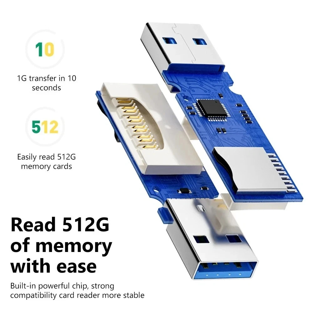 USB 2.0 Micro SD SDHC TF Card Reader Memory Adapter for PC Laptop Camera lot