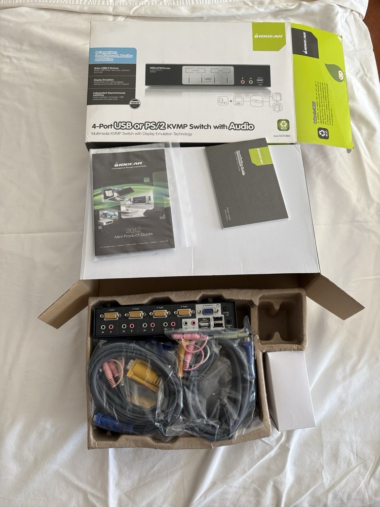 IOGEAR GCS1804 MiniView KVMP Switch Multimedia