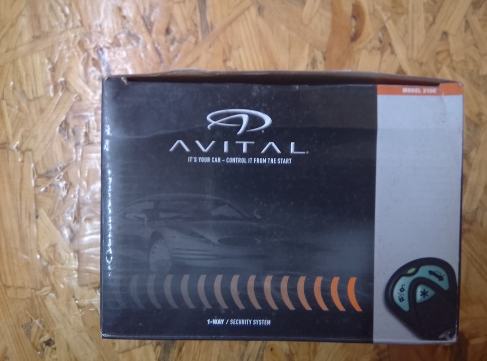 AVITAL 3100L 1-WAY SECURITY SYSTEM 3 button remote start capable