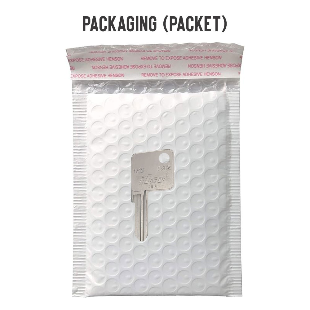 TM12 / 1612 Key Blank Nickel