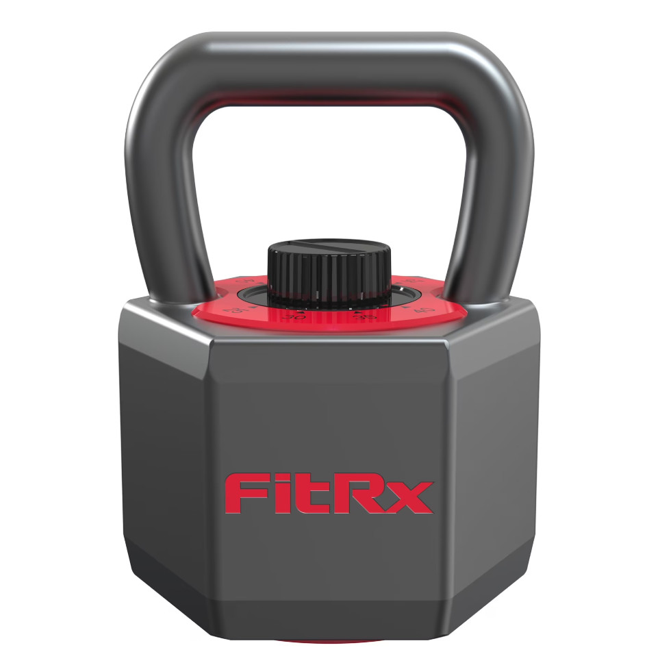 FitRx SmartStack Kettlebell – Black Adjustable Kettlebell for Strength Training
