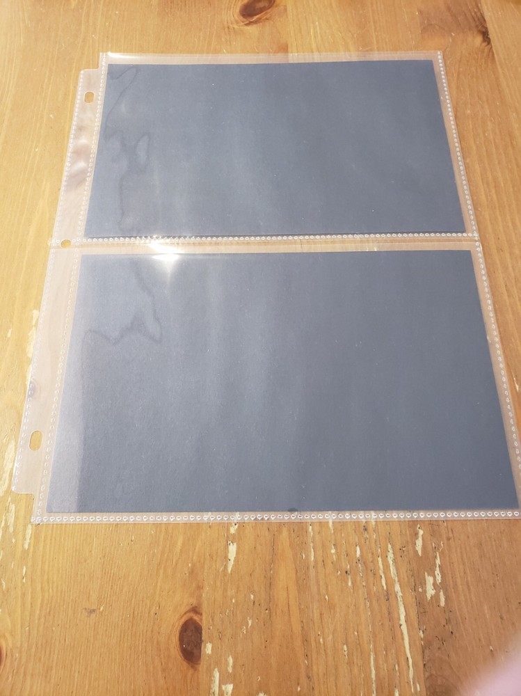 Top Load Ultra Clear 2 Pocket Pages Sheet Protector 100 Sheets