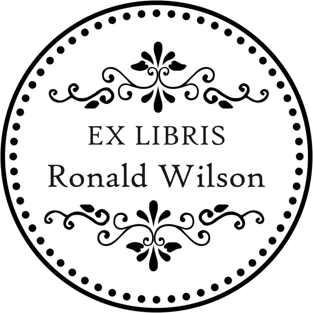 Custom Name Embosser for Ex Libris: Personal Library Mark, Book Lover's Embosser