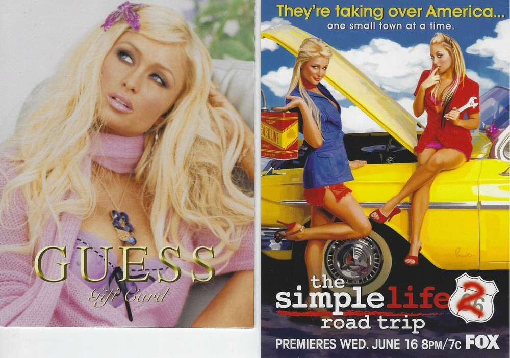 Nice PARIS HILTON Postcards Nicole Richie