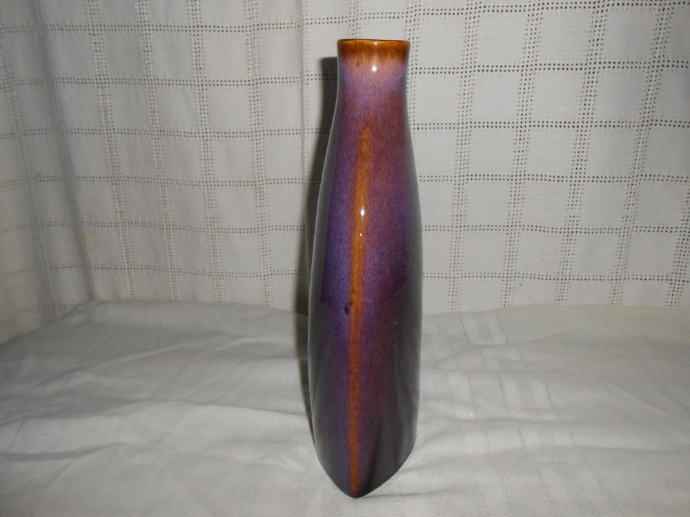 Ceramic home decor bottle, vase 12"