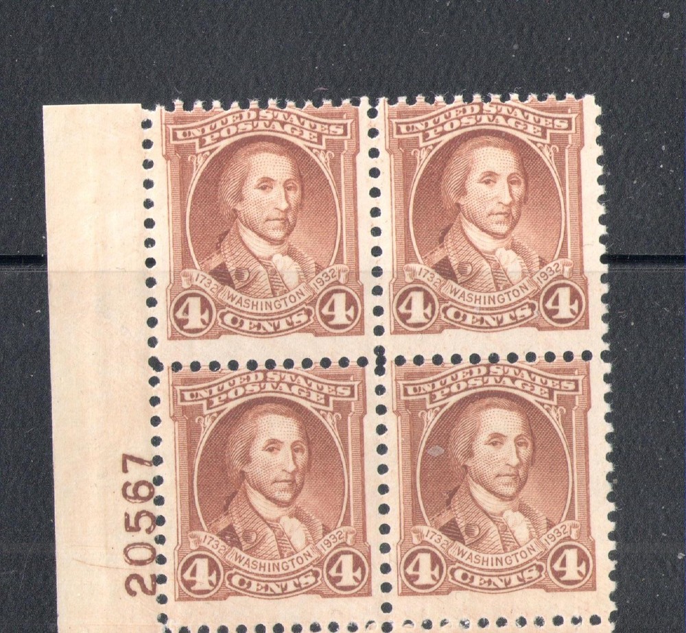 US SCOTT  709 PLATE BLOCK  MNH