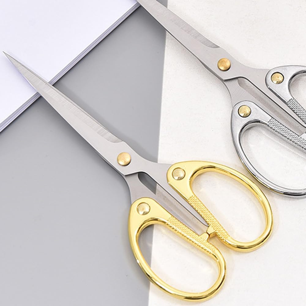 6.3-Inch Small Craft Scissors, Sharp Blades Office Scissors for Desk, Stainless