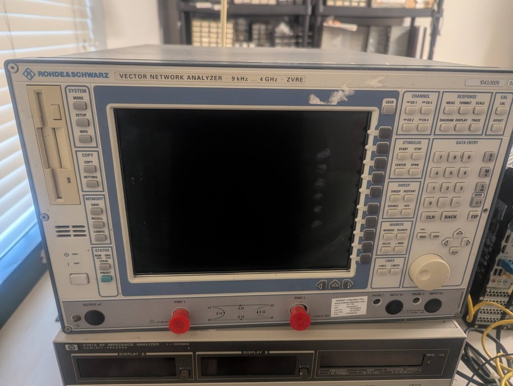 Rohde & Schwarz ZVRE, Vector Network Analyzer,  9 kHz, 4 GHz  FREE US SHIPPING
