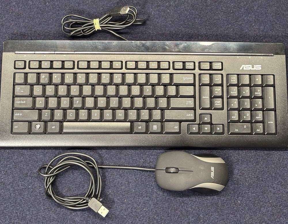 ASUS Wired USB Gaming Slim Keyboard and Mouse Bundle KB34211 + N136