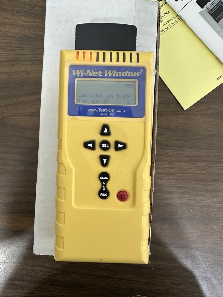 Wi-Net Window Wireless Network Analyzer Scanner Pinger Tester WP150 Test