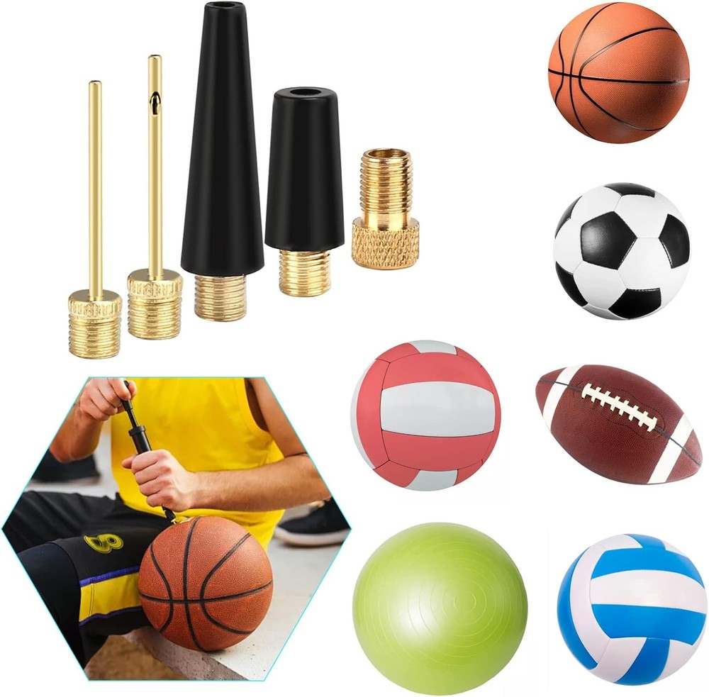 Ball Needles for Air Pump 5pcs Inflator Needle Adapter