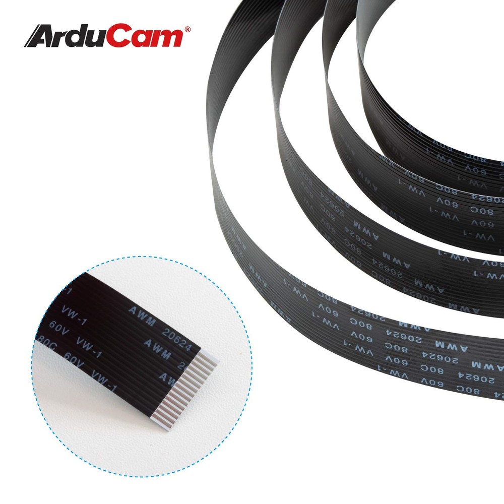 for Raspberry Pi Camera Ribbon Flex Extension Cable Set 3Pcs 2”5cm 23.62”60cm...