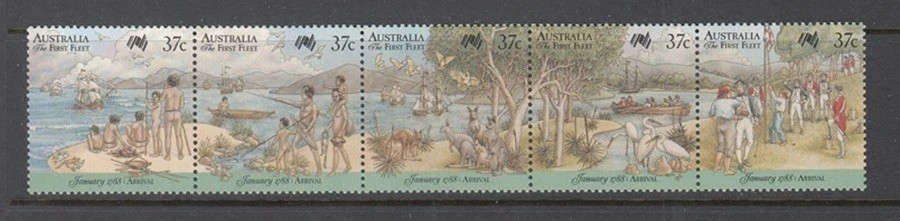 Australia, # 1030 Bicentennial strip, MNH