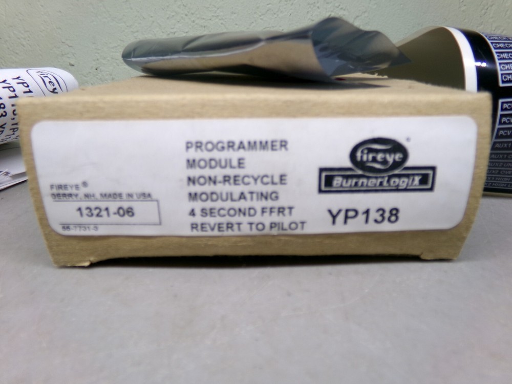 FIREYE YP138 BURNERLOGIX PROGRAMMER MODULE NON-RECYCLE MODULATING