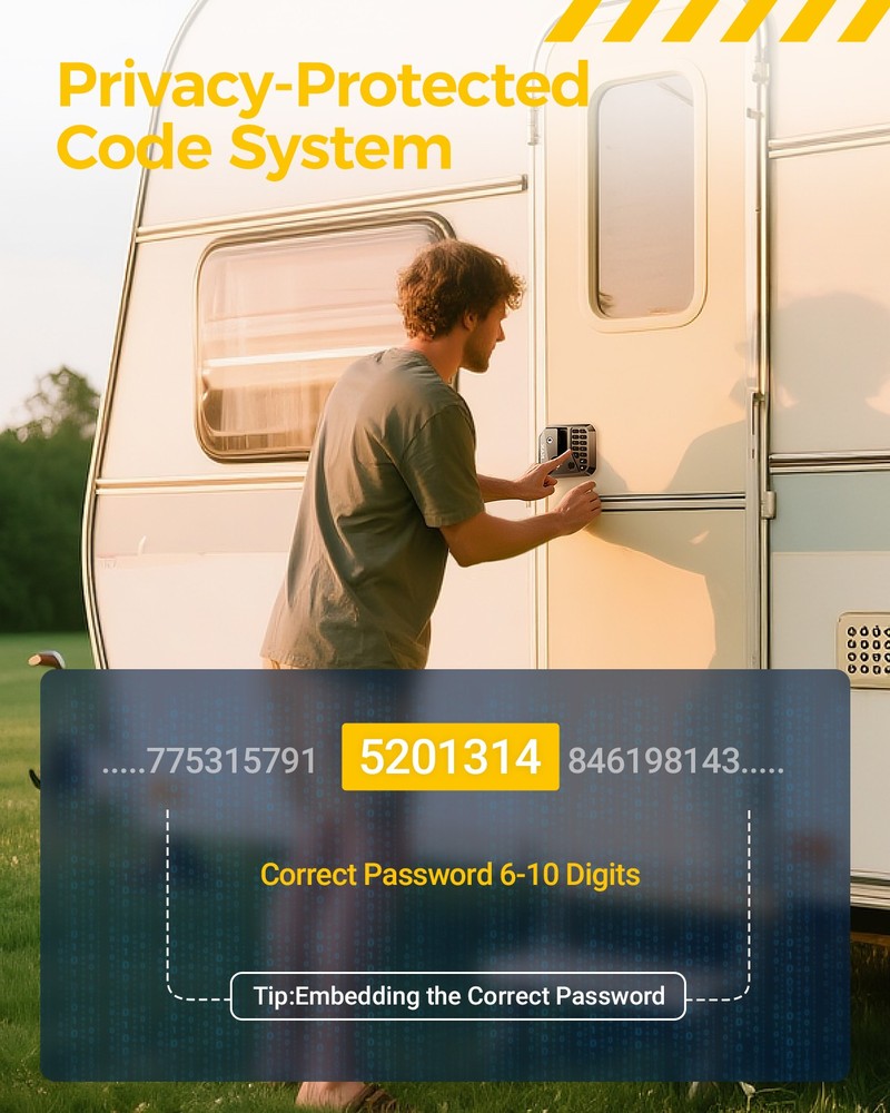 KYX RV Keyless Door Lock Replacement with Bluetooth APP
