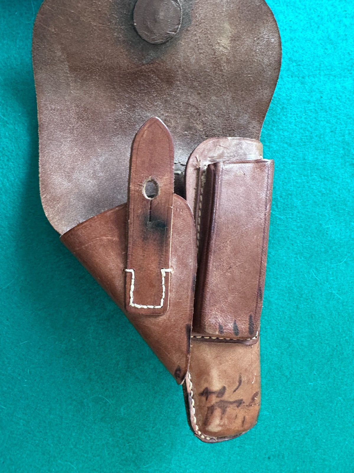 Walther PP Holster German 1938 Date Brown Leather Original GUN IS NOT INCLUDED!