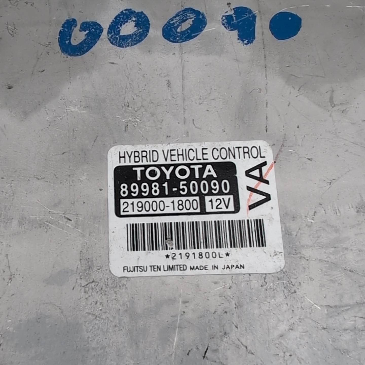 2010 2011 2012 Lexus LS600hL Hybrid Vehicle Control Module OEM 89981-50090