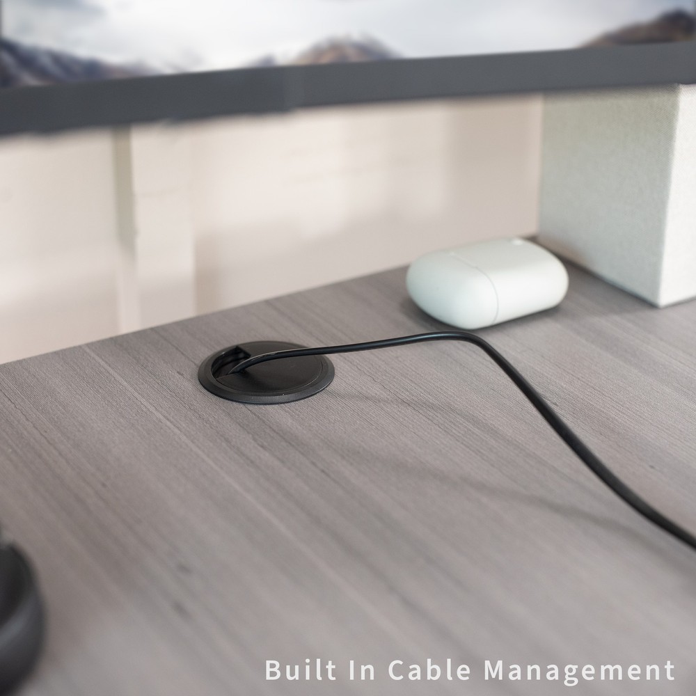 VIVO Dark Gray 63" x 32" Table Top for Adjustable Standing Desk Frames