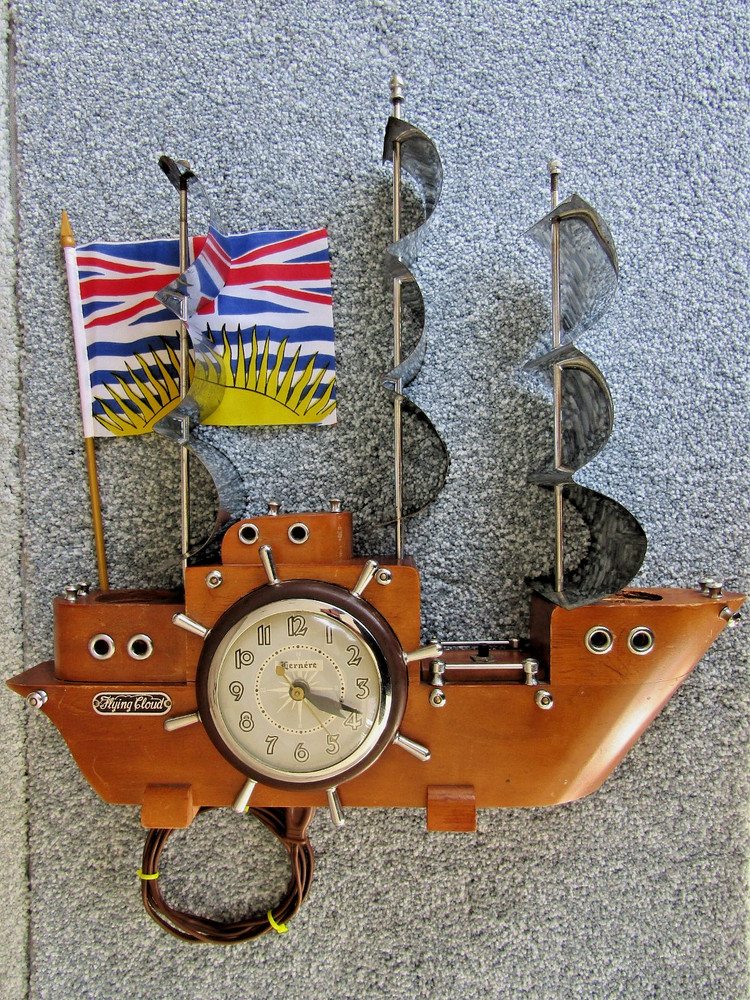 Clipper Ship Clock & Night Light, United Clock Corp.