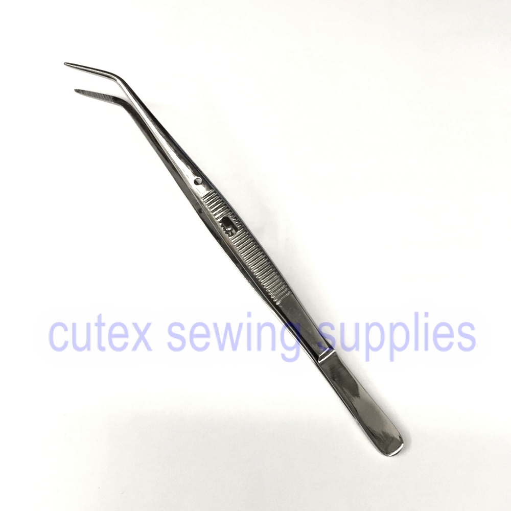 6" Deluxe Bent Locking Serger Tweezer