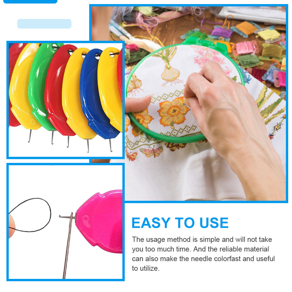 50PCS Thumb Needle Threaders Sewing Machine Threader Needle Threading Tools