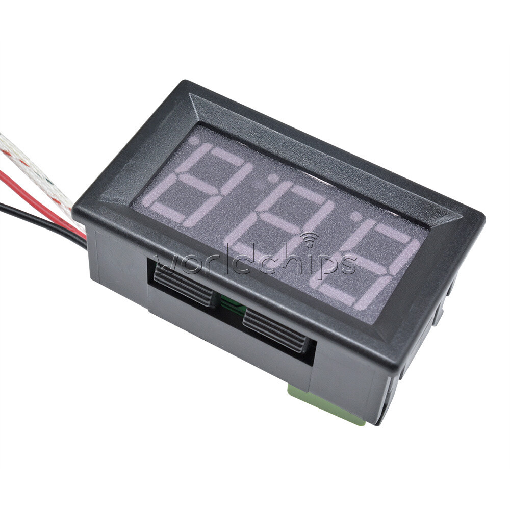 DC 12V Digital LED Display K-type Thermocouple Temperature Meter Thermometer