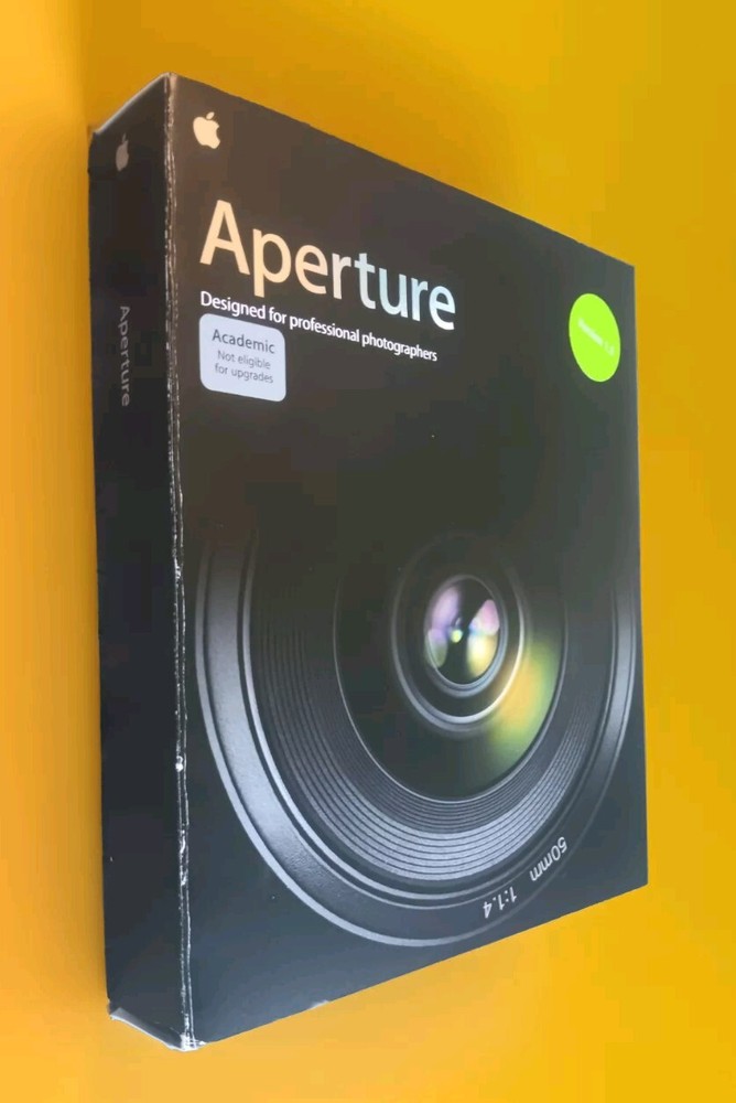 Apple Aperture Version 1.5 Academic Software MA716Z/A 2006 NIB