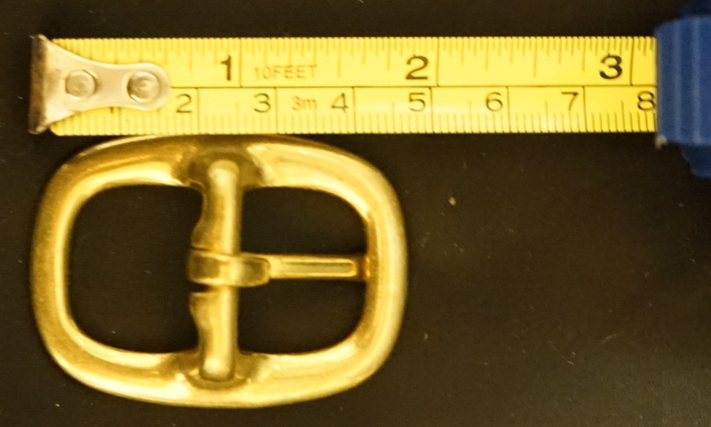 Solid Brass Cart Oval Buckles 3/4 Inch 6 Pack