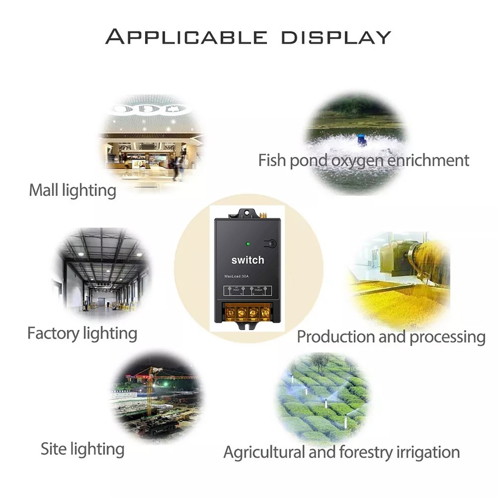 AC100-240V 2CH Remote Control Switch Wireless Transmitter Receiver 1.5KM Range