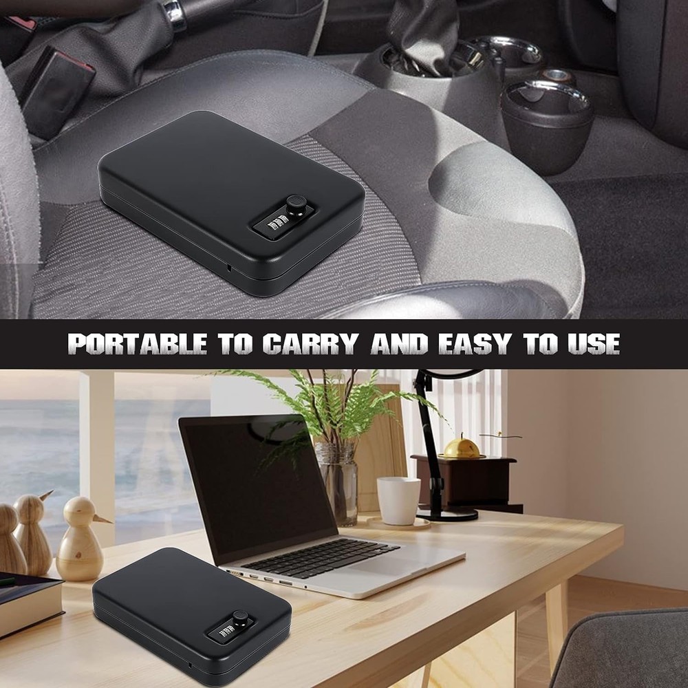 Portable Compact Gun Safe for Pistol Security