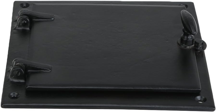 A29 Rectangular Bar Speakeasy Door Grill/Grille with Viewing Large_Black