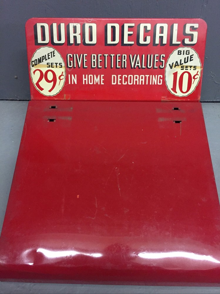 Vintage Duro Decals  Give Better Values . Complete Set 29c . Big Value Set 10c
