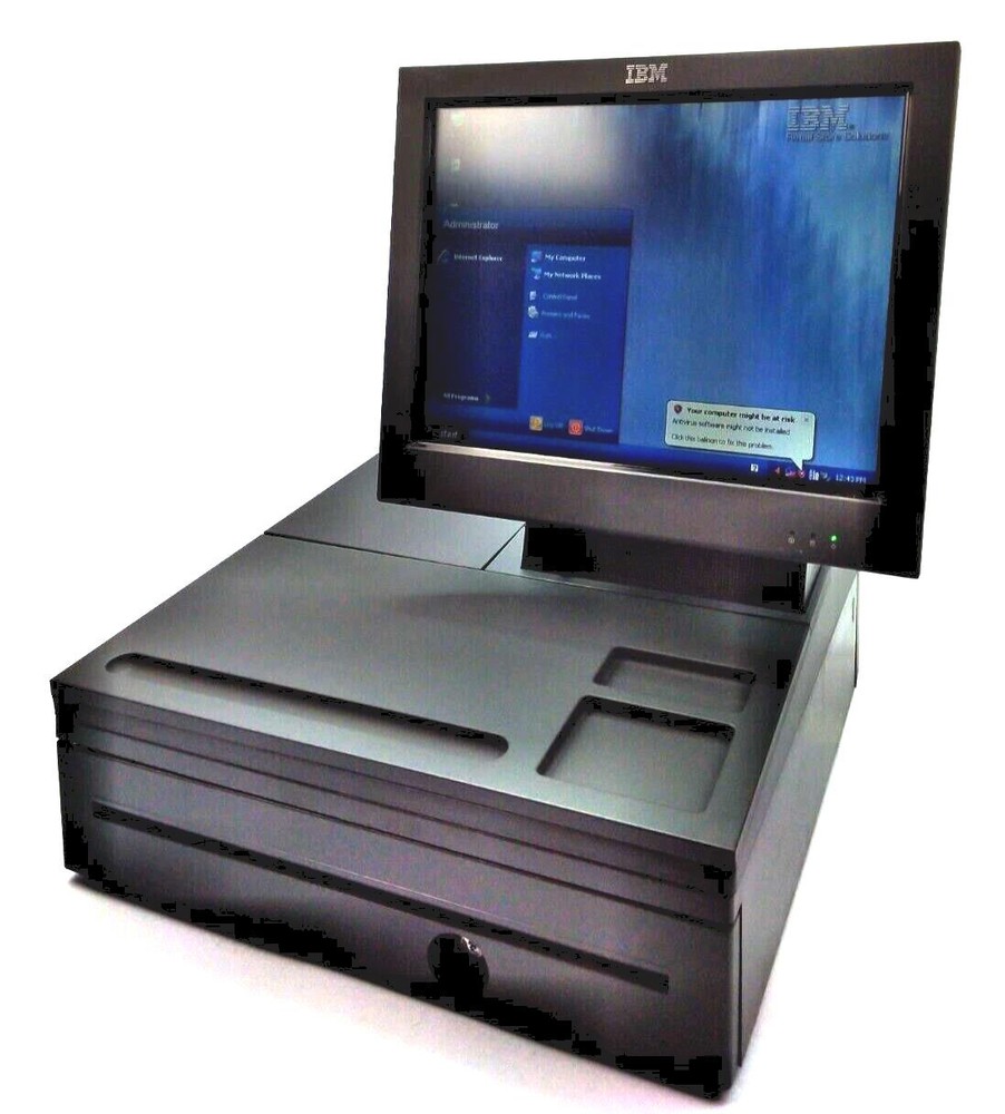 IBM SurePOS 500 POS 15" Resistive Touchscreen System with Drawer 4852-E66