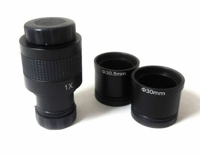 Microscope 1X C-mount Adapter 4 CCD Camera Digital 23.2mm 30mm 30.5mm ProScope