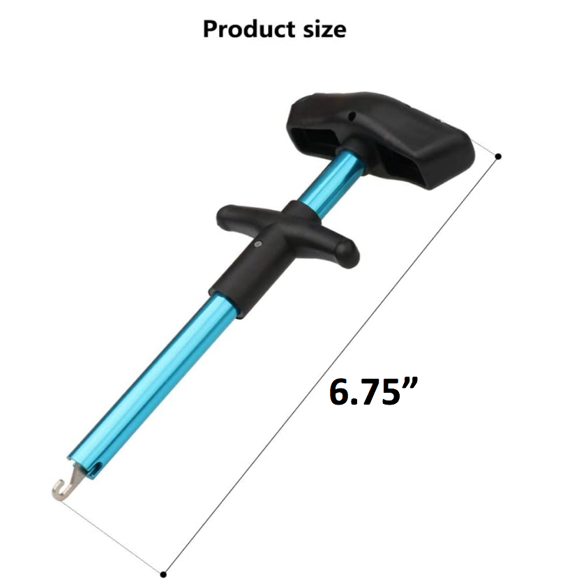 2 PACK Easy Fish Hook Remover Portable Extractor Detacher Puller T-Handle 6.75in